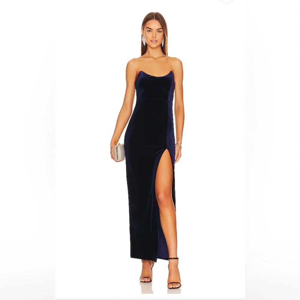 NWT SUPERDOWN Ryleigh Strapless Maxi Dress